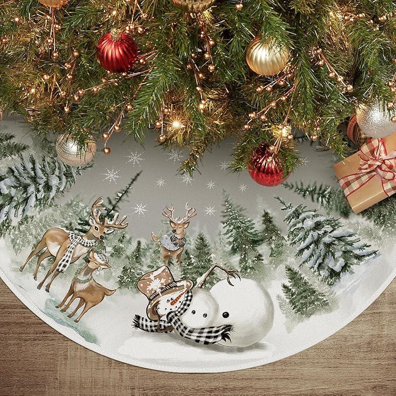Charming AVOIN Christmas Tree Skirt: Perfect for Holiday Cheer!