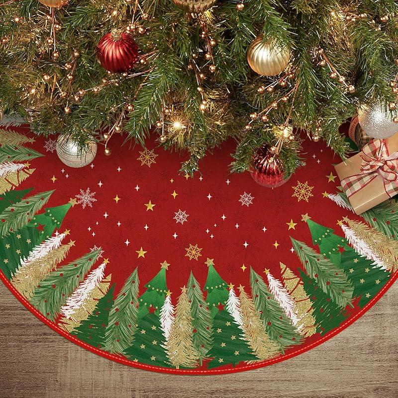 Charming AVOIN Christmas Tree Skirt: Perfect Holiday Decoration!