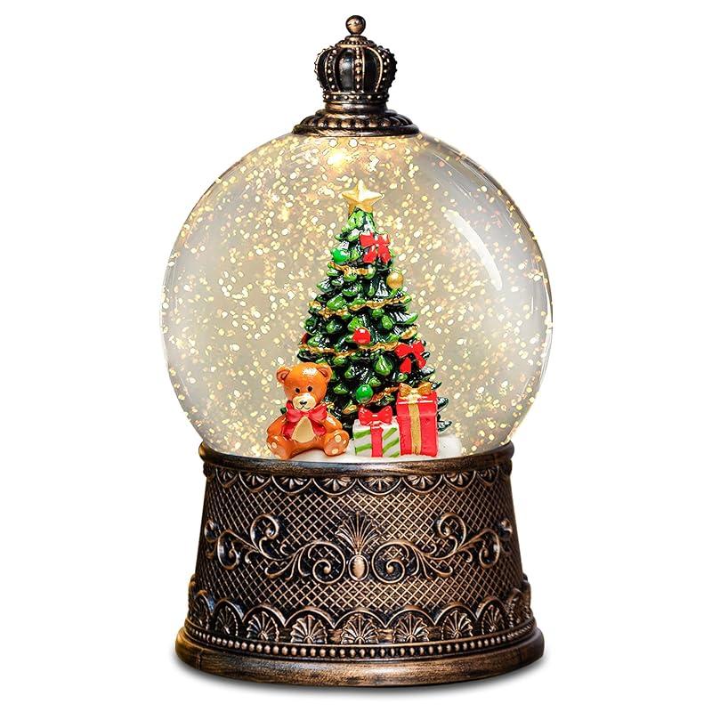 Charming Christmas Snow Globe Lantern for Festive Decor