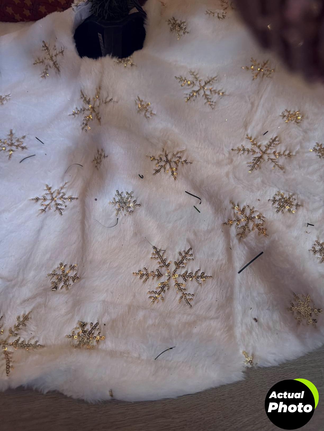 christmas-tree-skirt-36inch-plush-gold-sequin-foto-2