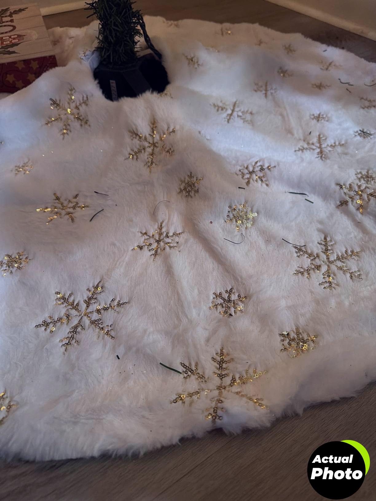 christmas-tree-skirt-36inch-plush-gold-sequin-foto-3