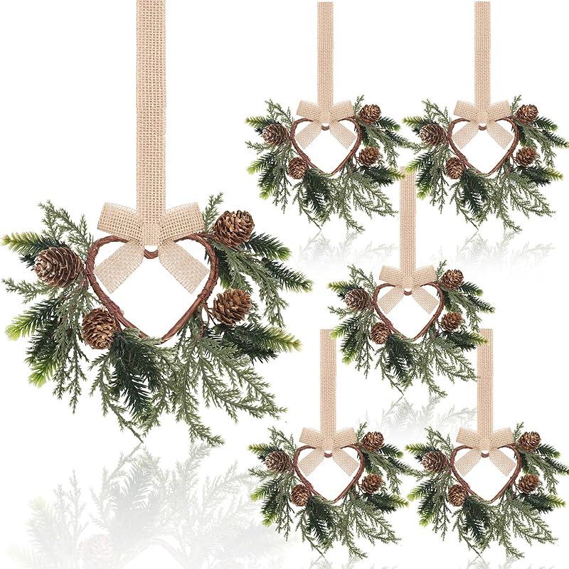 Transform My Space with Dingion’s Charming Mini Cedar Wreaths!