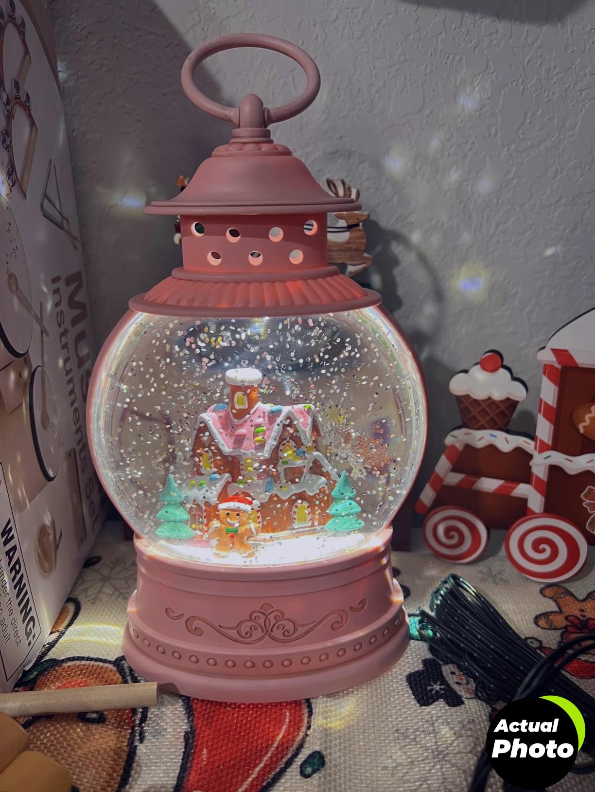 dog-snow-globe-lantern-red-truck-foto-2