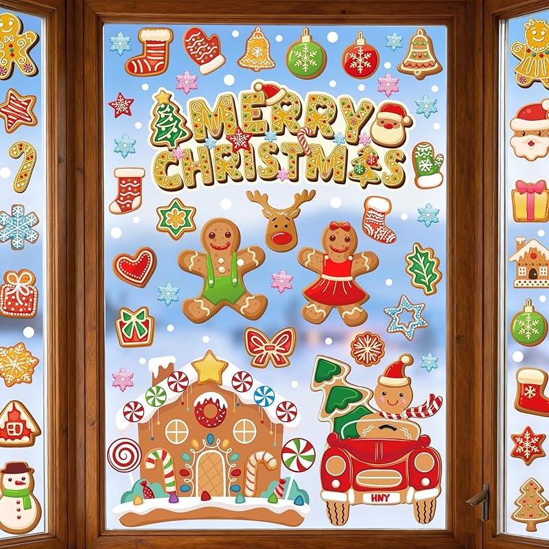 Transform My Home This Holiday with Gingerbread Man Window Clings!