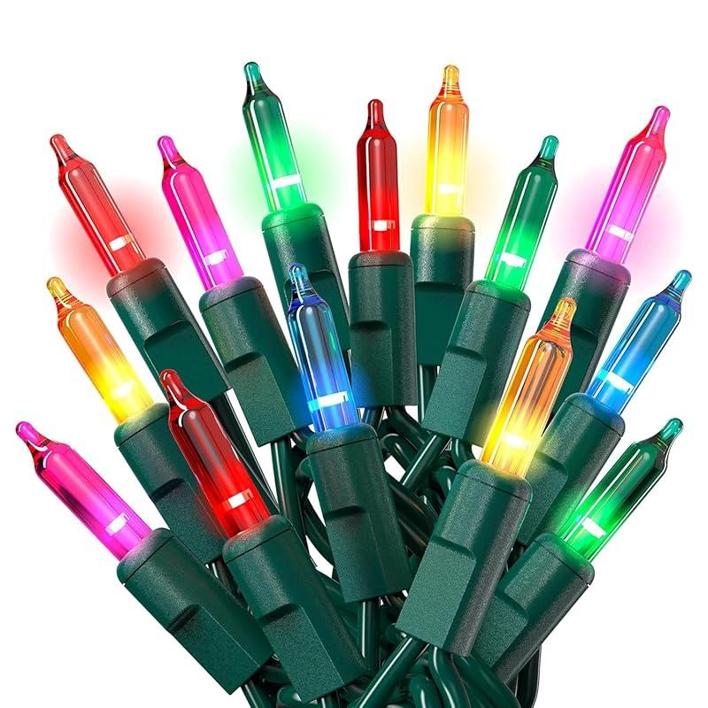 Bright and Cheerful: PREXTEX 100-Count Multicolored String Lights Shine!