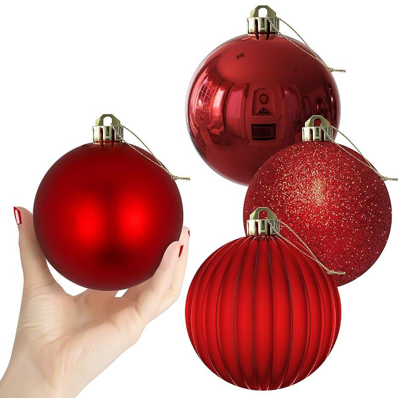 Elegant and Versatile: The Rose Red Christmas Balls Set Shines Bright