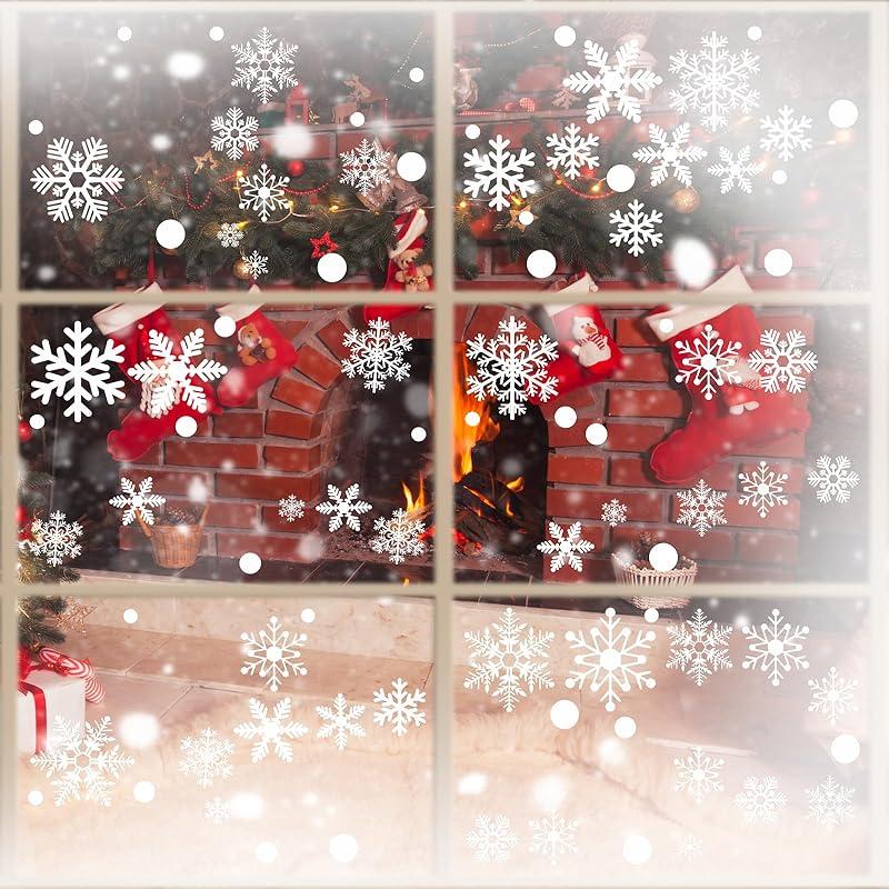 Charming Snowflake Window Clings Add Festive Cheer to Any Space