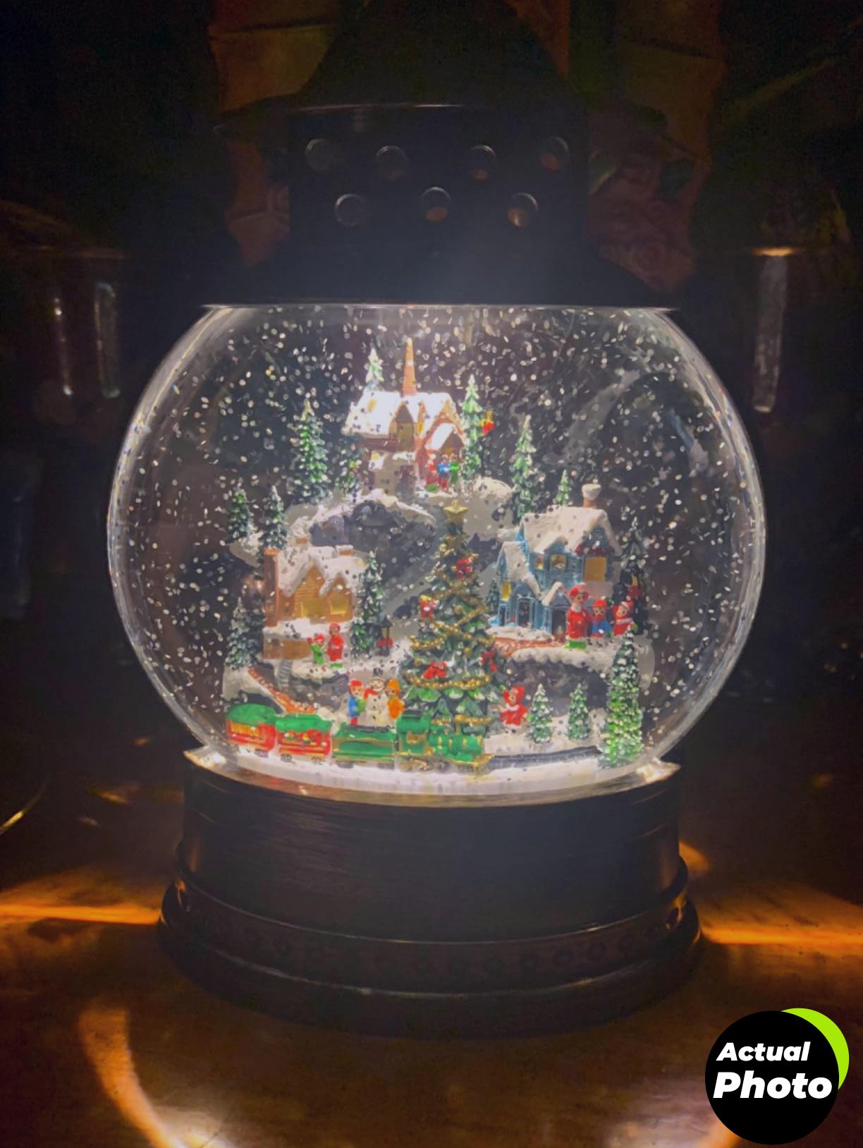 village-snow-globe-lantern-12-inch-foto-3
